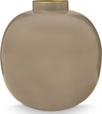 Produktbild von PIP STUDIO Vase Metall Khaki 23cm