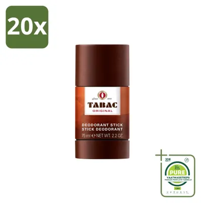 Immagine prodotto di 20 deodoranti stick Original Tabac - 75 ml - confezione grande - 20 pezzi