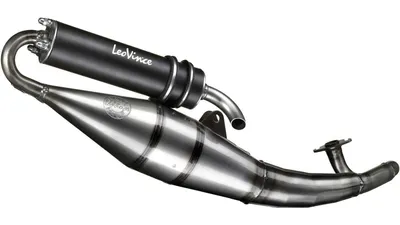 Produktbild von LeoVince Komplettanlage Aluminium Schwarz MBK NITRO / für YAMAHA AEROX 50/KAT (flüssigkeitsgekühlt)/R/R NAKED