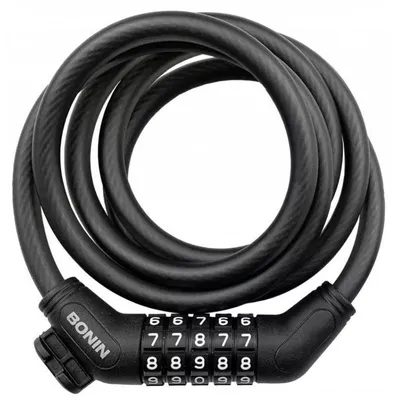 Produktbild von Schloss BONIN Spiralkabel Zahlen 10 x 1500 mm schwarz