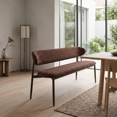Produktbild von Esszimmerbank Alexia - Rot - Bronze - 180 cm