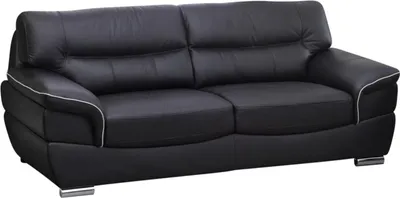 Produktbild von THIBAULT 3-Sitzer Ledersofa - Schwarz
