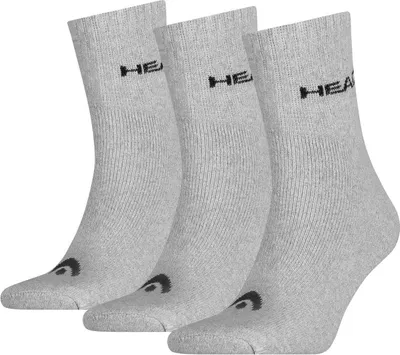Produktbild von 3er Pack HEAD Short Crew Socken Uni grey 35-38