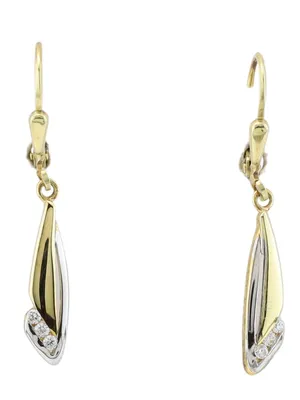 Produktbild von MIAMAR 1118411 Damen Ohrringe 14 Karat (585) Bicolor Bicolor Gold weiß