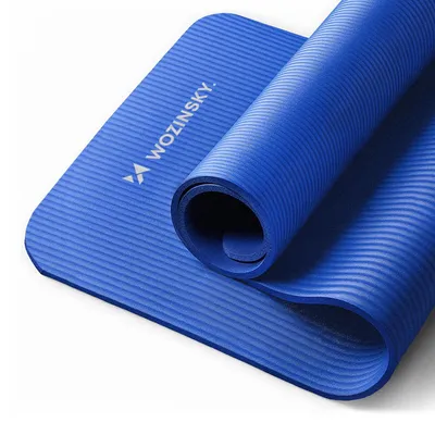Zdjęcie produktu dla Wozinsky Mata Do Ćwiczeń 181 X 63 X 0,9 Cm Gruba Mata Gimnastyczna Do Jogi Niebieska