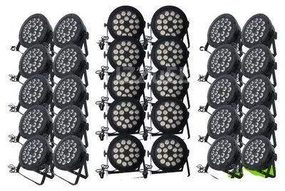 Produktbild von Mini Par Licht, 18x12W RGBWA, DMX512 Steuerung, Energieeffizient, 10 Licht