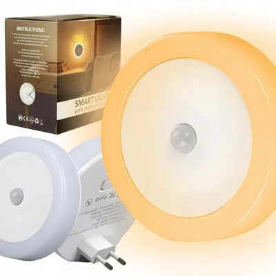 Zdjęcie produktu dla Lampka do kontaktu z czujnikiem ruchu barwa światła ciepła nocna