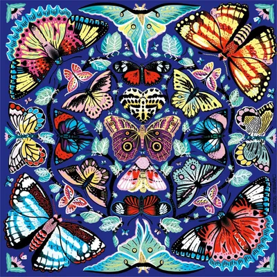 Produktbild von MUDPUPPY Čtvercové puzzle Kaleidoskop s motýly 500 dílků