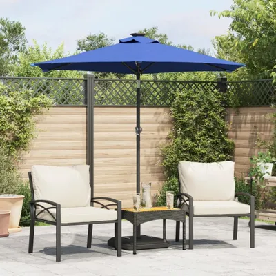 Produktbild von Maison Exclusive - Sonnenschirm mit Stahlmast Azurblau 225x225x212 cm