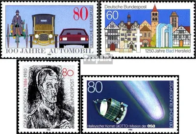 Produktbild von Briefmarken BRD (BR.Deutschland) 1986 Mi 1268,1271,1272,1273 (kompl.Ausgaben) gestempelt 100 Jahre Automobil