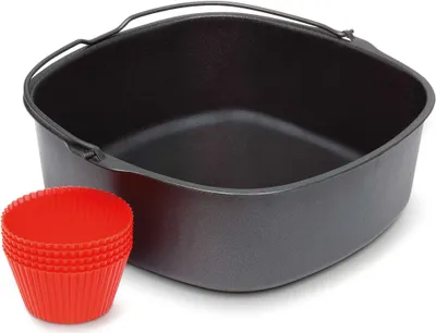 Produktbild von Philips Party-Kit für Airfryer, Grillrost und 7 Silikon-Muffinförmchen, passend für HD9200, HD9252 + HD9255 (HD9925/01)