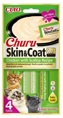 Produktbild von Inaba Churu Hühnerfleisch mit Jakobsmuscheln Rezept