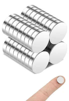 Productafbeelding van 30 kleine magneten, koelkastmagneten, 12x3 mm, extra sterke magneten voor magnetische borden, whiteboards, prikborden en knutselprojecten