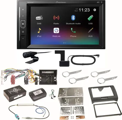 Produktbild von Pioneer DMH-A240DAB Digitalradio Bluetooth Einbauset für Audi TT 8J