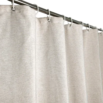 Immagine prodotto di Elzusha - Tenda da doccia effetto lino, 180 x 180 cm, color beige