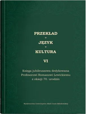 Imagen del producto de Przekład - Język - Kultura Tom 6 - (Buch auf Polnisch)