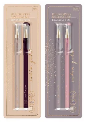 Produktbild von Długopis ścieralny Satin Gold 2szt