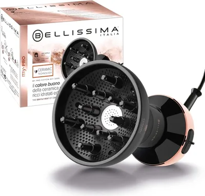 Obrázek produktu pro Bellissima Diffon Ceramic DF1 3000, Keramický, AC, Černá, Zlato, Plast, 2,2 m, Knoflíky