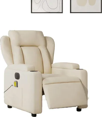 Zdjęcie produktu dla VidaXL 3204479, Tkanina, Kremowy, Pianka, 110 kg, 770 mm, 945 mm