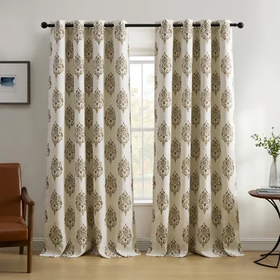 Productafbeelding van Verduisteringsgordijnpaneel, met medaillonmotief, 132 x 213 cm, geschikt voor de woonkamer