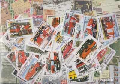 Produktbild von Briefmarken Motive 50 verschiedene Feuerwehr Marken