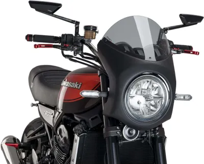 Produktbild von Puig Retro Kawasaki Z900rs 18 Windschutzscheibe Schwarz  Schwarz One Size