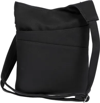 Produktbild von Damen Tasche Umhängetasche Beuteltasche Hobo Handtasche Crossover Leder Optik Schwarz