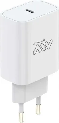 Produktbild von Myway Pd 25w Usb-c-ladegerät Durchsichtig  Durchsichtig One Size