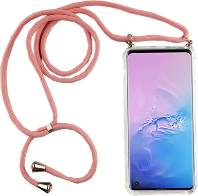 Produktbild von Handykette für Samsung Galaxy S10 - Smartphone Necklace Hülle mit Band - Schnur mit Case zum umhängen in Rosa