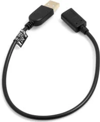 Produktbild von SYSTEM-S USB 3.1 Type C Buchse zu USB A 2.0 Stecker Kabel Datenkabel Ladekabel 33 cm
