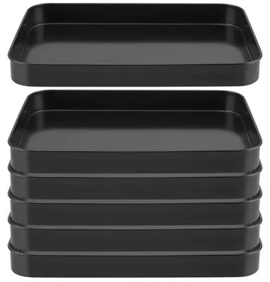 Produktbild von Solidchoice – Set aus 6 rechteckigen Backblechen aus Kohlenstoffstahl