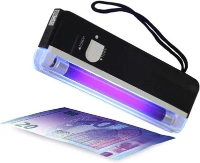 Imagen del producto de Allecto Plus: Detector portátil de billetes con luz UV para la verificación de billetes falsos. Detector UV portátil para la detección de dinero falso