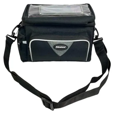 Produktbild von Haberland Lenkertasche Black Line 8l schwarz - praktische Lenkertasche mit KL....