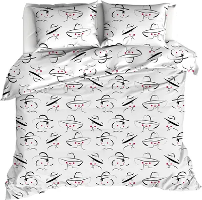 Produktbild von Moodit Bettbezug, Odil Rachelle - 200 x 220 + (2x) 60 x 70 cm - Baumwolle