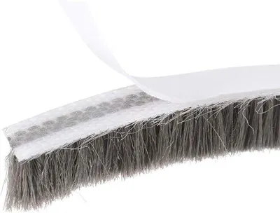 Imagen del producto de Tira autoadhesiva para puertas, de 10 metros de longitud, aislante, de color gris, para ventanas