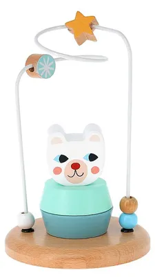Image de Vilac Jouet d eveil en bois Ours blanc - Michelle Carlslund