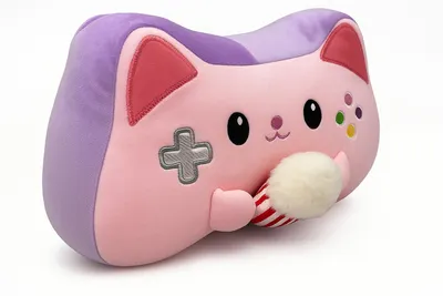 Produktbild von Kuscheltier Joystick 30 cm rosa-lila – Weiches Plüschtier, Stofftier