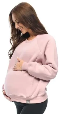 Zdjęcie produktu dla Sweter ciążowy do karmienia olivia 2W1 różowy XXL dla mamy