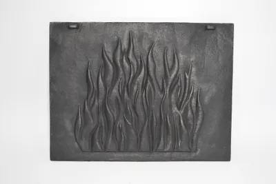 Immagine prodotto di SEZAM - Piastra posteriore in ghisa per inserto camino rivestimento focolare ricambio 35x46 cm