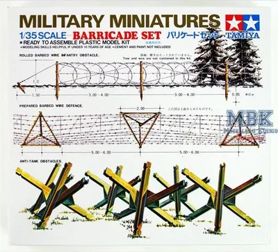 Zdjęcie produktu dla Tamiya 1:35 WWII Diorama Set Tank Barricades