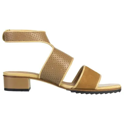 Produktbild von Lacoste Damen Sandalen Leder Handgemacht Pantolleten Sommerschuhe Gr.39,5