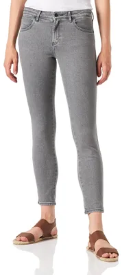 Image de Jean slim pour femmes Wrangler, couleur gris "Storm", taille 42 / longueur 32