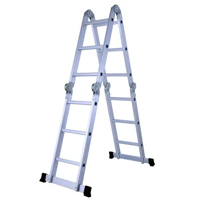 Obrázok produktu pre Herzberg HG-5002: Viacúčelový hliníkový skladací rebrík