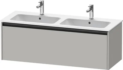 Produktbild von Duravit Ketho.2 Wastafelonderkast 128x48x44 cm Mat Betongrijs