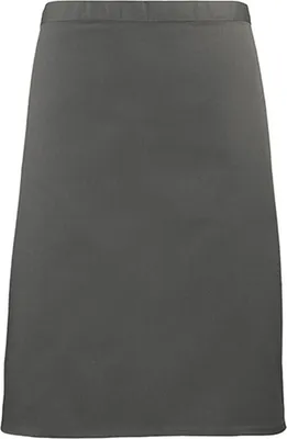 Produktbild von Premier Workwear PR151 | Bistroschürze - 70 x 50 cm - Hauswäsche: bis 60 °C - Farbe: Dark Grey (ca. Pantone 431) - Größe: 70 x 50 cm
