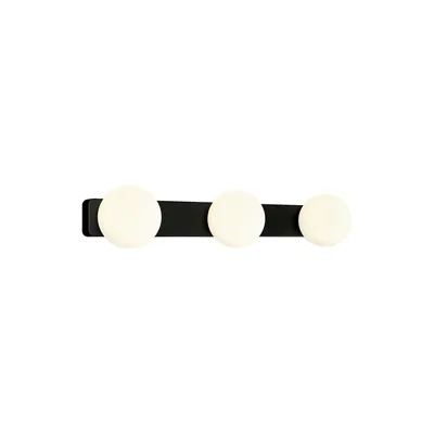 Zdjęcie produktu dla Kinkiet BRAZOS czarno-biały 3xG9x25W szkło wym:8x40x11cm IP44 Nowodvorski Lighting
