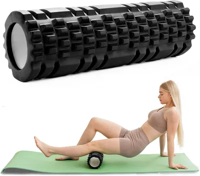 Image de Rouleau de massage en mousse EVA, 30 x 9 cm, haute densité, pour le dos et les jambes