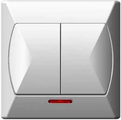 Obrázok produktu pre Ospel ŁP-2AS/00, Biela, IP20, 250 V, 10 A, 82 mm, 36 mm