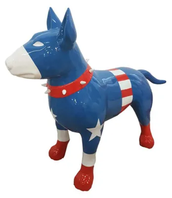 Produktbild von Moderne Skulptur Dekoration Figur Statuen Deko Statue Hund Spiderman Kunststoff