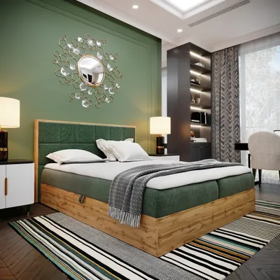 Produktbild von Postel s pružinovou skříní LOFT 2 - Dokonalá postel do vaší ložnice. postel 180x200 cm s matrací Bonell, s postelovým boxem na ložní prádlo a topperem
